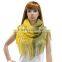 Winter warm knitting wholesale women's knit hat and scarf sets 18596