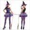 halloween costume New fairy tale town Sexy purple witch