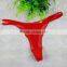 Lace Cotton Hip-hugger Sexy T-back skinny hollow transparent thong