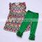Wholesale Kids Fashion Fancy Cute Dress Outfits New Design Boutique Sweet Flower Clothes
