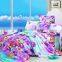 China supplier cotton 3d printed big flower bedding set