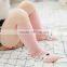 B40520A Low MOQ knee high knitted baby girls carton stockings