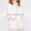 Rosun Cream knit mohair women sweater cardign with button