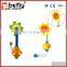 Baby shower water pipes squirting sunflower bath toy