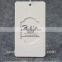 China factory outlet custom paper hang tag for garment