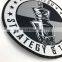 Cheap custom t-shirt satin fabric wash garment woven patch