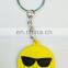 soft PVC emoji keychain poo keychain devil keychain