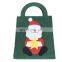 Snowman elk Santa Claus Felt Handbag for Christmas Gift