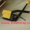 Hand-free buckle steel strapping tools