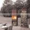 Wood Burning Corten Steel Outdoor Fire Pit With Wood Log Storage