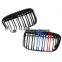 Gloss Black Double Line Three Color Car Mesh Grills For BMW New f48 x1