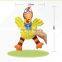 Durable pet dog chew toys squeaky canvas chicken toy for dog teeth cleaning
