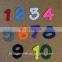 Die Cut Felt letter with iron on adhesive - Many colours available - 2 Inches (5cm) Tall. Choose your letters or numbers