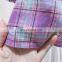 2020 girls plaid dress doll long sleeve collar skirt long sleeve