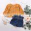 Newborn Kid Baby Girl Tops+  Denim Shorts Jeans Outfits Summer