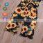 Baby clothing girl toddler jumpsuit floral princess romper playsuit short sleeve sunflower kids jumpsuits