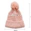 12colors NEw fashion winter Lovely baby kids candy color pompom hat children bonnet warm knitted skull beanie hats baby hats