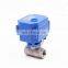 12V 24V 220V Stainless Steel On Off Type Electric Actuator Motorized Water   Ball Valve