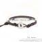 Mens bracelet Japan seed bead bracelet leather wrap bracelet XE09-0006