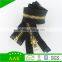 8#Open end long gold paint metal zipper