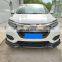 2021 New Other Exterior Accessories ABS carbon fiber look universal front bumper lip spoiler splitter for honda Vezel HRV 2019