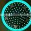 Round Shower Rainfall Waterproof LED Colour Changing Showerhead