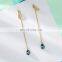 jewelry huggies acrylic earrings court simple eardrop chain tassel earring for women