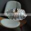 Decor Nordic Glass Lotus Leaf Style Gradient Color Bedroom Chandeliers Pendant Light