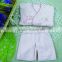 eco-friendly 100% cotton thin newborn baby boy girl jacquard knitting pattern clothing set