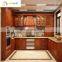 North American classic solid wood kitchen cabinet with quartz stone countertop