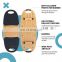 Wholesale Custom Bamboo Balance Board Stability Trainer With Cork Roller And Adjustable Stoppers