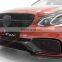 CLY Front Lip For Benz W212 E Class Facelift Bra-bus Front car bumper Lip Carbon Fiber Anterior lip Spoiler