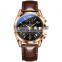 OLEVS 2872 Men Quartz Watch Fashion Sport luxury Leather Waterproof Watches for man