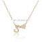 26 Letters Pendant Silver Gold Alphabet Letter Necklace Initial Heart Letter Necklaces