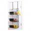 Detachable Wall Mounted Standing Rustic Shelves Kitchen Organizer Fruit Snack Storage Metal Wire Hanging Fruit Basket