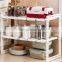 2 Tier Expandable Shelf Rack Under Sink Storage Organizer for kitchen room