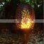 4 Pack IP65 Waterproof Garden Pathway LED Solar Torch Light with Flashing Flames