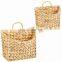 Hot Sale 100% nature Natural Water Hyacinth Hanging Basket Set of 2 high quality kitchen vegetable storage basket Vietnam