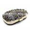 handmade Heavy manual hot sale big stone ambroidered clutch bag