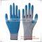 latex coated cotton glove/latex rubber gloves