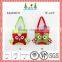 Green and red color christmas gift bag