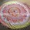 Indian Mandala Round Beach Towel Roundie Pareo Turkish Towel