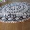 Mandala Round Roundie Beach Throw Tapestry Hippy Boho Gypsy Cotton Tablecloth Beach Towel , Round Yoga Mat
