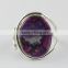 Wild Beauty !! Purple Copper Turquoise 925 Sterling Silver Ring, 925 Sterling Gemstone Silver Jewelry Wholesale, 925 Silver Ring