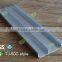 Al-alloy skirting board for wall edge protection