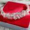 Charm Bridal Wedding Silver Crystal Rhinestone Flower Headband Tiara Hair Accessories Bridal Headwear