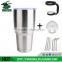 30oz Vacuum Insulated Stainless Steel Tumbler with non-spill slide splash lid