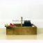 Vintage Hand Made Wood Divided Mail Organizer Box Desk Office,storage box with handles leather storage box tableware storage box