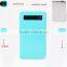 ultrathin touch screen portable stainless steel power bank with LED light XH-407