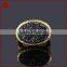 Vintage style oval titanium black druzy chunky ring
